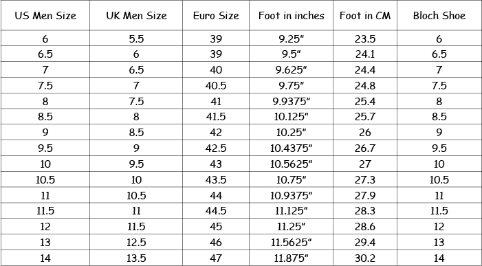 Bloch S0401m Mens Super Jazz Shoes Blcs0401m 31 99 The Size Charts Are Shown As A Guide Only And Not Guarantee Actual Ing May Vary