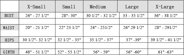 Danshuz Size Chart