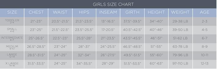 Danskin Intimates Size Chart