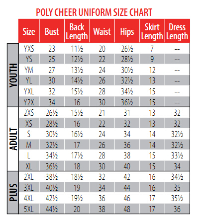 Braid Size Chart