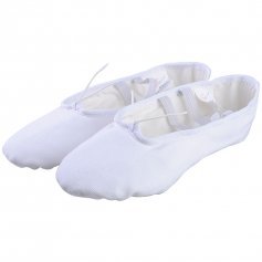 Baiwu Women\'s Canvas Split Sole Dance Slipper