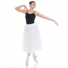 Baiwu Women's Ballet Long Performance Tutu Skirt