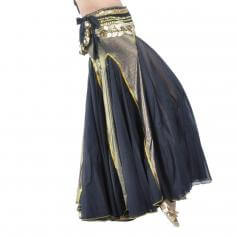Black Fashion Mermaid Belly Dance Skirt
