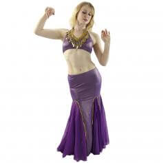 Long Fishtail 2-Piece Belly Dance Costume (Belt not included) [BELST025]