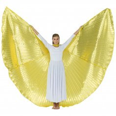 Solid Gold Worship Angel Wing