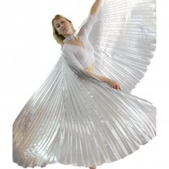 Solid Silver Worship Angel Wing