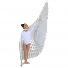 Iridescent White Worship Angel Wing