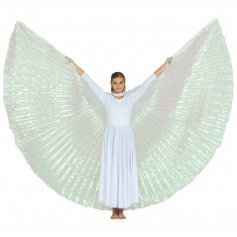 Iridescent White Worship Angel Wing