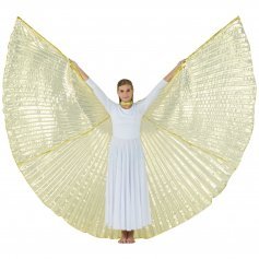 Transparent Gold Worship Angel Wing [BW010]