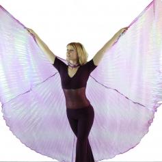 Iridescent Neon Purple Worship Angel Wing