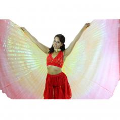 Gold-Orange-Red Gradient Color Worship Angel Wing