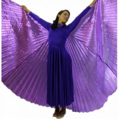 Solid Deep Purple Worship Angel Wing