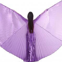 Solid Deep Purple Worship Angel Wing