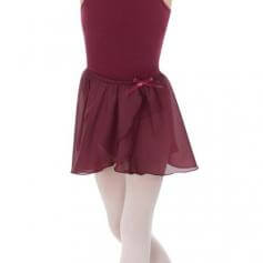 Body Wrappers Tapered Mock Wrap Solid Skirt