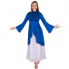 Body Wrappers Praise Dance Mock Neck Tunic
