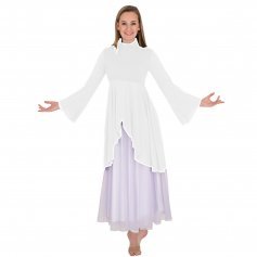 Body Wrappers Praise Dance Mock Neck Tunic