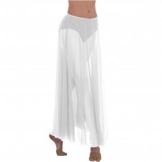 Body Wrappers Ministry Dance Long Full Chiffon Skirt