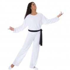 Body Wrappers Worship Dance Unisex Straight Leg Pants