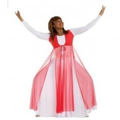 Dance of Spirit Calf Length Streamer Vest Liturgical Dance