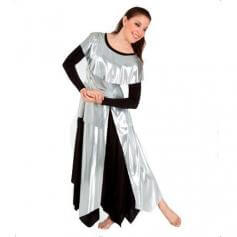 Body Wrappers Praise Dance Metallic Tunic Pullover