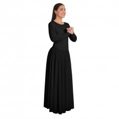 Body Wrappers Praise Full Length Long Sleeve Dance Dress