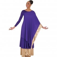Body Wrappers Convertible Asymmetrical Caftan Pullover [BWP639]
