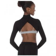 Body Wrappers Convertible Mock Neck Long Sleeve Shrug