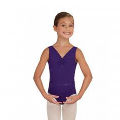 Capezio Child V-Neck Pinch Front Leotard W/Belt