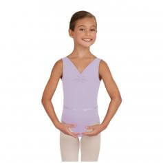 Capezio Child V-Neck Pinch Front Leotard W/Belt