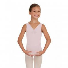 Capezio Child V-Neck Pinch Front Leotard W/Belt