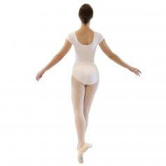Danzcue Adult Cotton Short Sleeve Ballet Cut Leotard