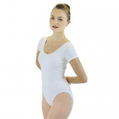 Danzcue Adult Cotton Short Sleeve Ballet Cut Leotard