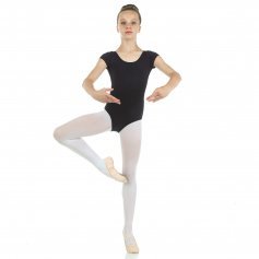 Danzcue Child Nylon Short Sleeve Ballet Cut Leotard