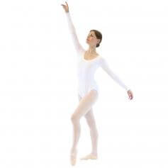 Danzcue Adult Cotton Long Sleeve Ballet Cut Leotard