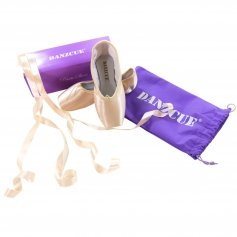 Danzcue Womens Standard Hard Shank Pointe Shoes With Ribbon