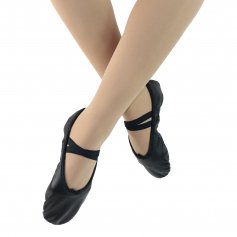 Danzcue Adult Split Sole Leather Ballet Slipper