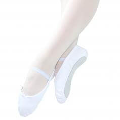 Danzcue Adult Full Sole Canvas Ballet Slipper