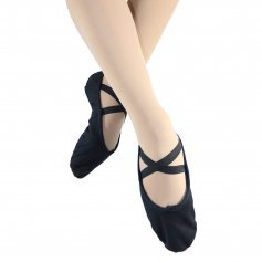 Danzcue Adult Split Sole Canvas Ballet Slipper