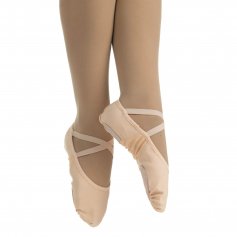 Danzcue Adult Canvas Stretch Ballet Slipper