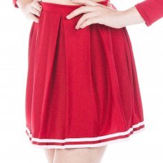 Danzcue Adult Knit Pleat Cheerleading Skirt