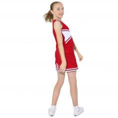 Danzcue Child 2-Color Kick Sweetheart Cheerleaders Uniform Shell Top