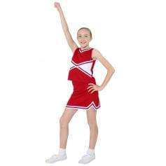 Danzcue Child 2-Color Kick Sweetheart Cheerleaders Uniform Shell Top