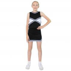 Danzcue Child 2-Color Kick Sweetheart Cheerleaders Uniform Shell Top