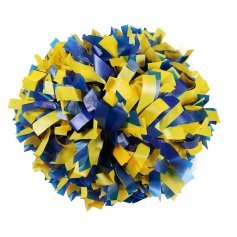 Danzcue 2 of Royal/Gold Plastic Mix Cheerleading Pom [DQCPD02-ROLGLD-2]