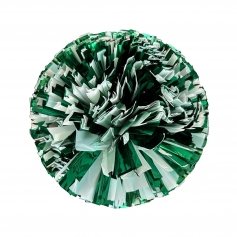 Danzcue 2PCS 6 Inch Metallic Cheerleading Pom Poms with Baton Handle