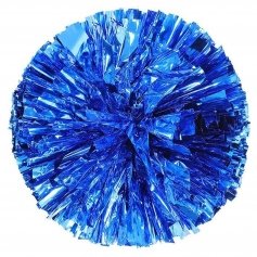 Danzcue 2PCS 6 Inch Metallic Cheerleading Pom Poms with Baton Handle