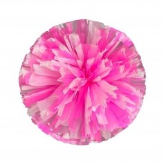Danzcue 2PCS 6 Inch Plastic Cheerleading Pom Poms with Handle