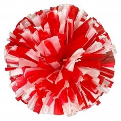 Danzcue 2PCS 6 Inch Plastic Cheerleading Pom Poms with Handle