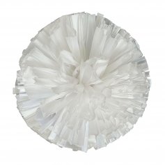 Danzcue 2PCS 6 Inch Plastic Cheerleading Pom Poms with Handle