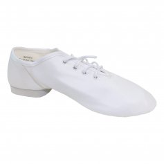 Danzcue Youth Girls Leather Lace up "Jazzsoft" Jazz Shoes 